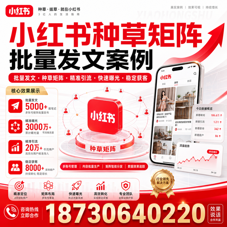 咸阳小红书种草矩阵批量发文案例